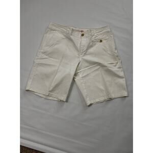 Women's Docker white bermuda style shorts, cotton/elastane, size 12